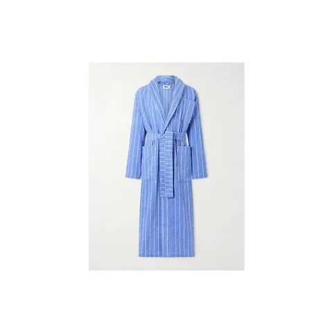 26 FW 테클라 블루 스트라이프 오가닉 코튼 테리 로브 TP574117754