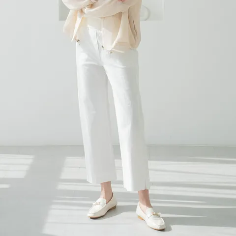 엄마옷 마담4060 데일리면스판일자팬츠 중년여성 데일리 -ZPN2603070-
