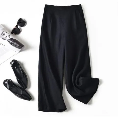 팬츠 여성 4컬러 썸머팬츠 린넨통바지 마바지 와이드팬츠