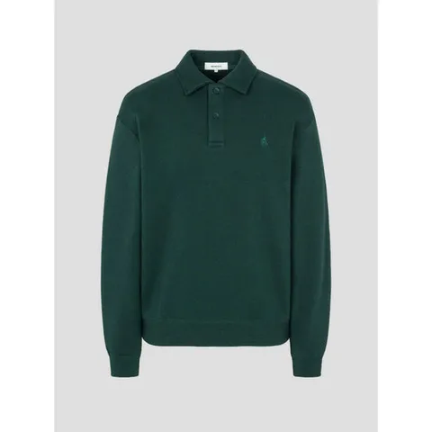 [ 현대백화점 ]빈폴맨 빈폴 26 SS 솔리드 칼라넥 스웨트 셔츠 - 그린(BC6141C54M) BC6141C54M