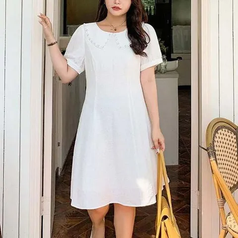 진주 데일리 하객룩 셀프웨딩 여성 원피스 여름 휴양