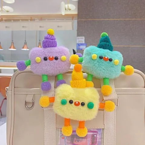 가방꾸미기 고리 키홀더 뚝딱이 키링 네모