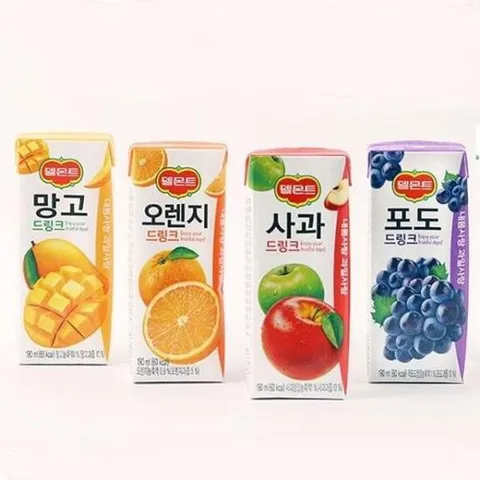 오렌지주스 유치원 사무실 음료 간식 델몬트 과즙주스 190ml 32팩