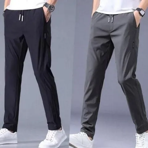 캐주얼 슬림핏 밴딩 남성 스트링 쿨 여름 바지