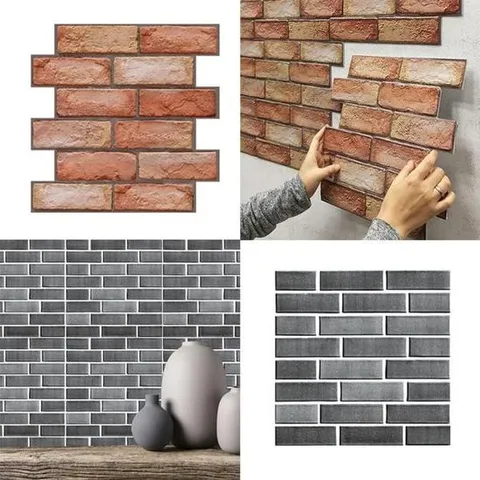 셀프시공 벽지 스티커 폼블럭 부차식 포인트벽지 3D