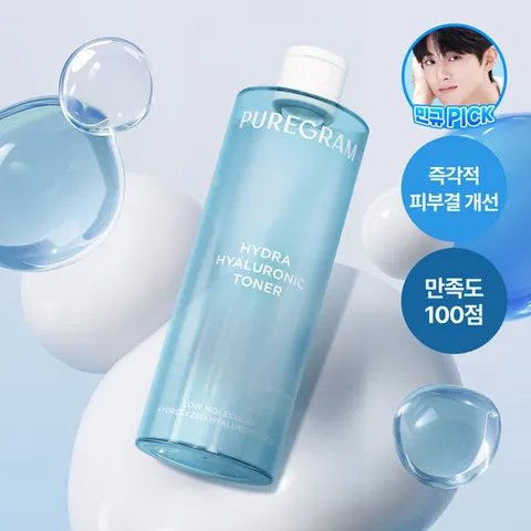 퓨어그램 저분자 하이드라 히알루론산 토너300ml 2개