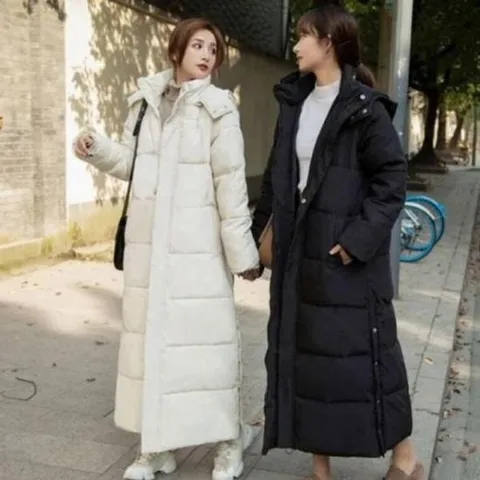 [JED] 롱패딩 헴라인 따뜻하게 스테디 여자 컷아웃베이직라인
