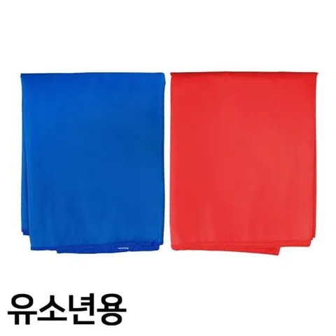 낫소 씨름용품 스포츠 씨름 샅바 청홍 세트 유소년용