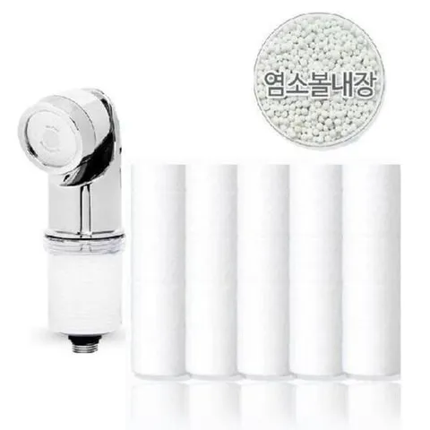 샤워기호환 닥터피엘 염소볼내장 주방 핸드형호환필터 5개
