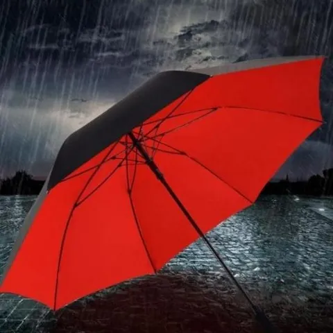 장우산 빨간색 구조 우산 장마철용 우산 큰 1m 2중 대형 대형