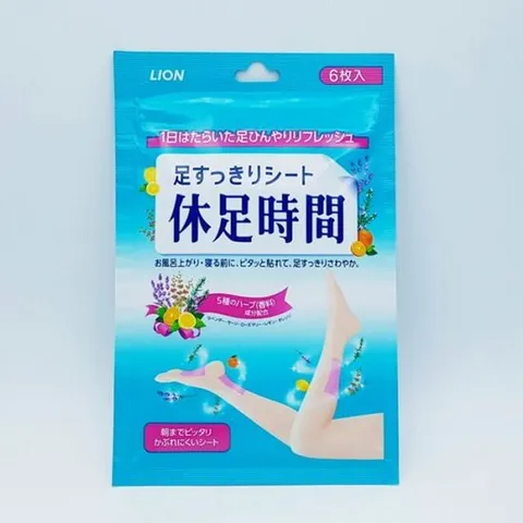 6입 휴족시간 통증패치 일본 발바닥 종아리 완화 사무용품