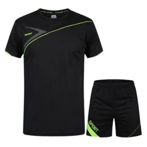 [의류] 남성용 여름 트레이닝 운동복 쿨매쉬 반팔 세트 츄리닝