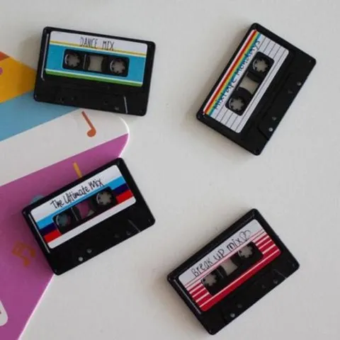 [데코] 레트로 카세트 마그넷 스타일 8개 LP 냉장고