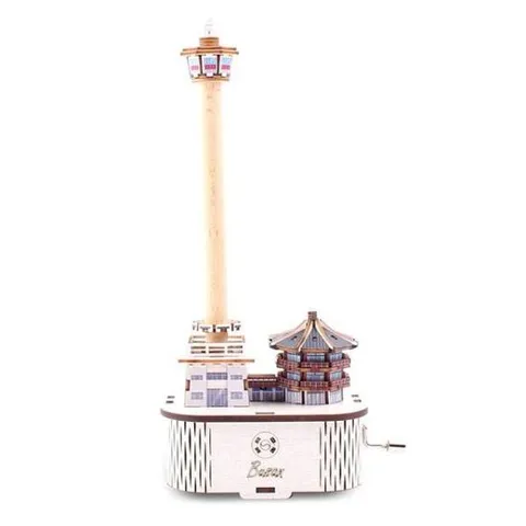 [생활] DIY 부산타워 오르골만들기 오르골 수동 영공방 YM86246