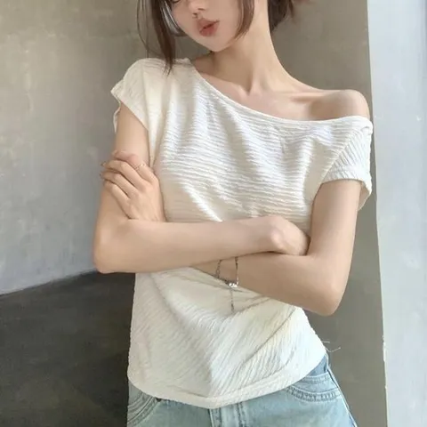 MFNC060223 - 데일리 여리핏 드레이프 셔링 반팔티 드레이프티