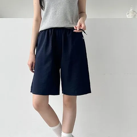 밴딩 여성 운동 헬스 여름 반바지 9부