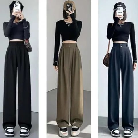 슬림 슬랙스팬츠 슬랙스 와이드 정장팬츠 여성와이드 의류