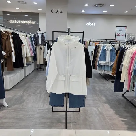 [ab.f.z]AFA2NU31/여름 허리 스트링 하프 후드 야상 점퍼--IC_IC