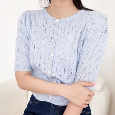귀여운 가디건DJJ1036 퍼프소매