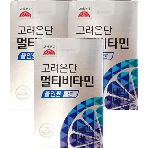 고려은단 멀티비타민 올인원 맨 60정 X 3개 (6개월분)