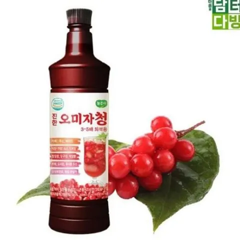 오미자 청 원액 오미자 원액 진한 희석용 발효청 요리용 농축액 요거트 에이드 베이킹 음료용 샐러드