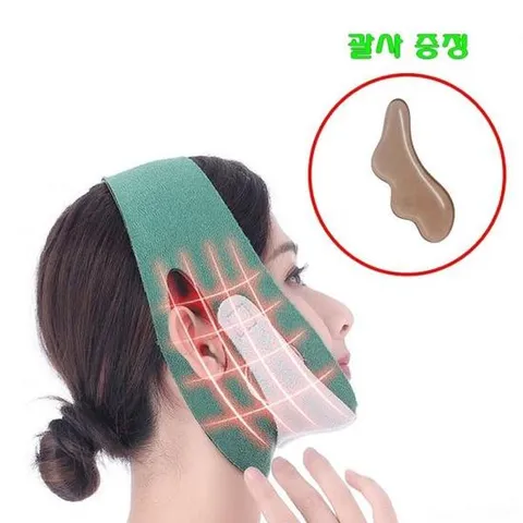 페이스밴드 입벌림 방지 얼굴 리프팅 밴드 (괄사증정 / 색상랜덤)