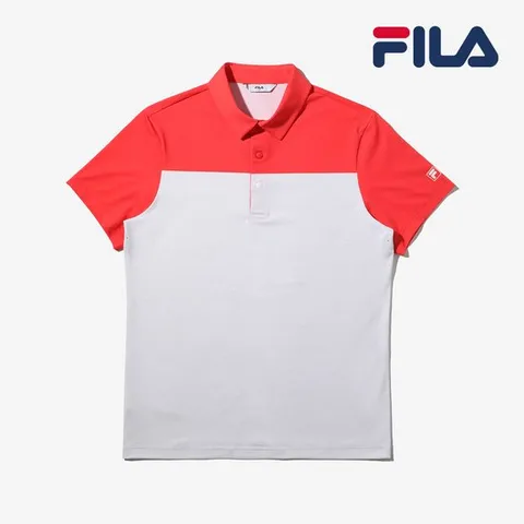 [휠라]휠라골프 남성 컬러블럭 피케티_FG2TSD2015MOWH