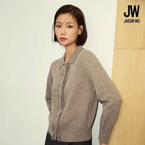 제이슨우 26FW Isabel 울 100% 프릴 가디건 (3 COLORS)