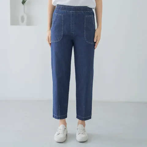 엄마옷 마담4060 편안한빅포켓데님팬츠 중년여성 데일리 -ZPN2604046-