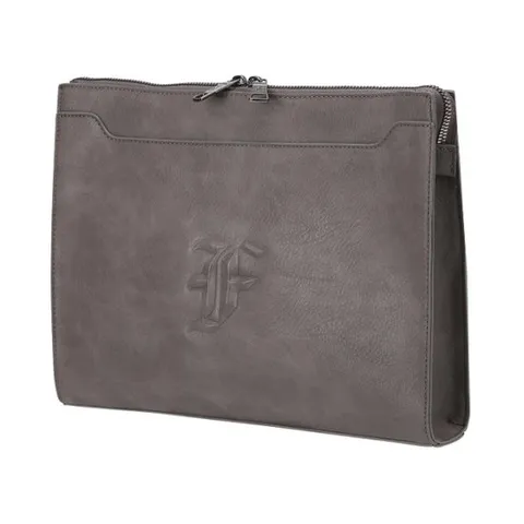 팬텀골프파우치 NQC 211E1BG103_BR 남성 양각 심볼 클러치백