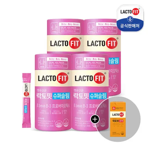 [종근당건강] 락토핏 슈퍼슬림 4통(4개월분)