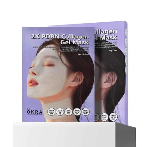 디오크라 투엑스 피디알엔 콜라겐 겔 마스크팩 10매 / 페이스넥 케어 프리미엄 겔 마스크