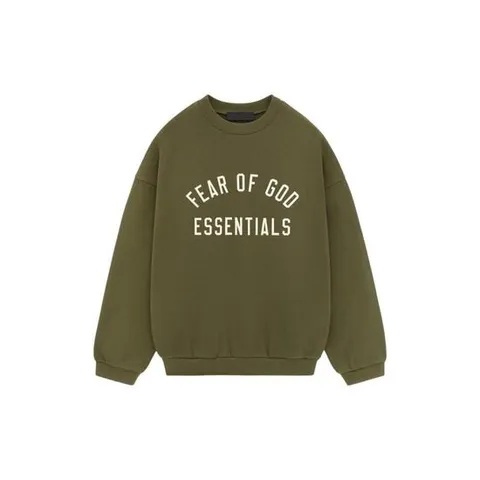 에센셜 플리스 크루넥 밀리터리   24FW 351008