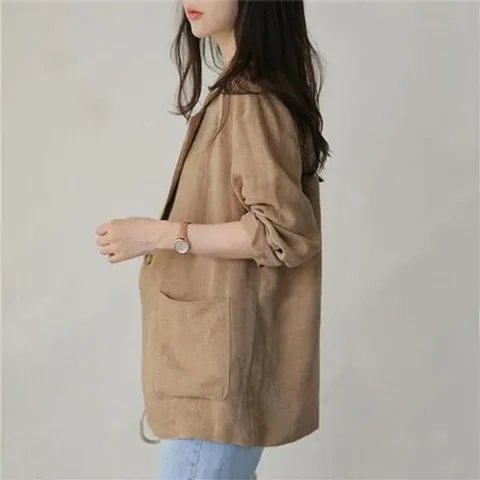 가을자켓 1컬러 데일리 무지 여성 셔츠형 자켓