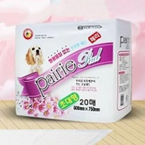 [반려] 냄새 사용 폴리머 반려견 억제 패드 고흡수 국내산패드 균 600x750mm 대형 20매x6개 형광물질x