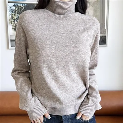 고급 캐시미어 혼방 터틀넥 풀오버 윈터 데일리 긴소매 이너 니트 4컬러