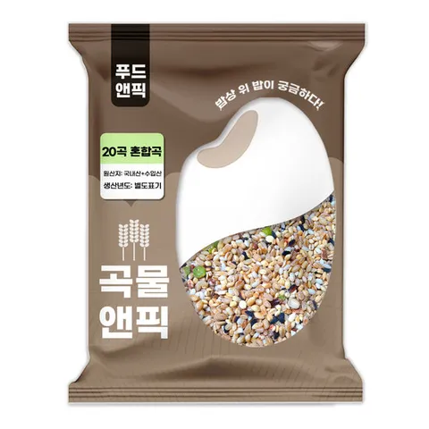 곡물앤픽 맛있는 20곡 혼합곡 5kg 혼합잡곡 잡곡쌀