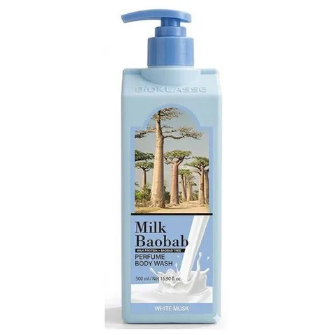 [밀크바오밥] 바디워시 화이트머스크 500ml 1개 온가족 샤워