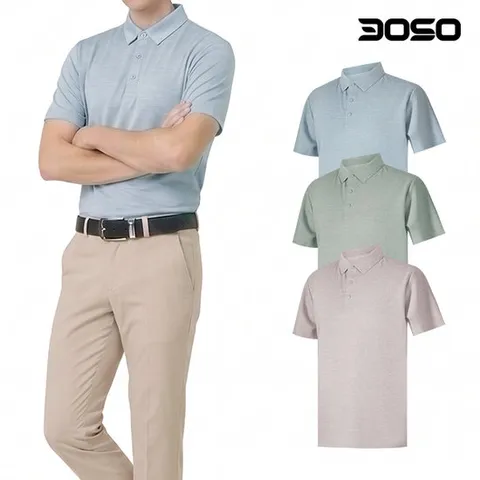 골프웨어 남성 여름 톤앤톤 스판 골프티셔츠/HMNE