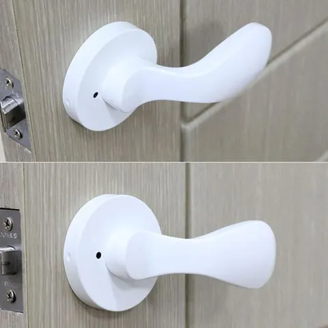 몽돌 화이트 방문손잡이 인테리어 손잡이 리폼 DIY 몽돌