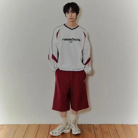 [ 롯데백화점 ][리복(단독)]프리미어 저지 트랙 버뮤다 - 다크 레드 REPA6EB25R3