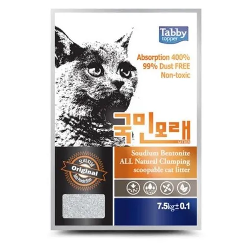 모래구매 탑퍼 국민모래(베이비파우더향)7.5kgX2개(1박스)