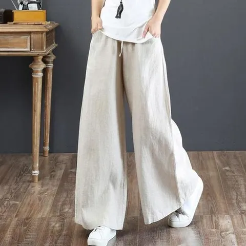 린넨바지 와이드 마바지 여성바지 린넨팬츠 8컬러 린넨통바지