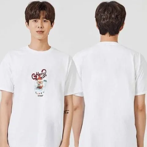 캐쥬얼 여성티셔츠 반팔티 산타 성탄절 심술쟁이 라운드티 그래픽