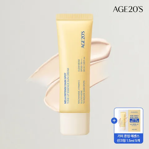 [NEW][에이지투웨니스]AGE20S 멜라 디펜스 기미 톤업 에센스 선크림 50ml (SPF50+ PA++++)