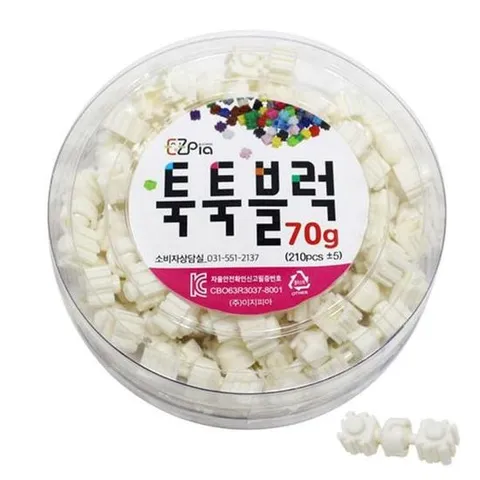 디폼블럭 글로벌이지 이지 툭툭블럭 (관절블럭 흰색) 70g