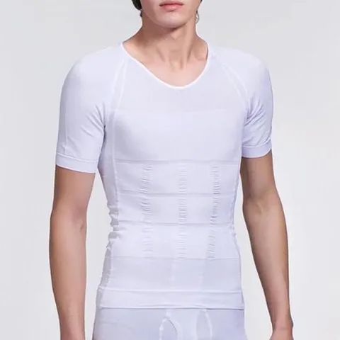 남성보정속옷 남성용보정속옷 강력 똥배 압박 라운드 반팔 티셔츠