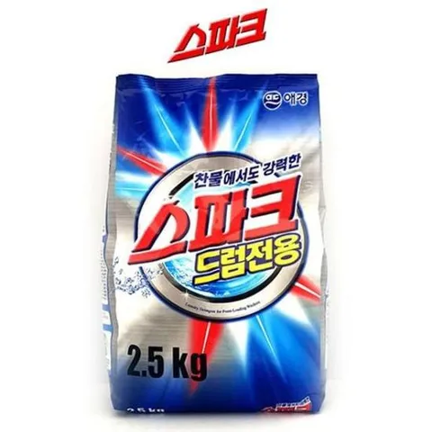 구연산세제 애경 스파크 찬물 세제 드럼전용 세탁 2.5kg