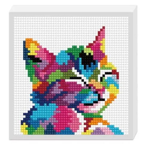 150 보석십자수 색동 고양이 취미DIY 보석십자수재료 키덜트취미