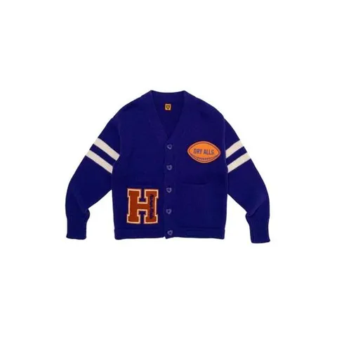 휴먼 메이드 로우 게이지 니트 가디건 퍼플 HM26CS034